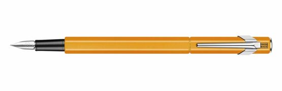 Caran Dache Fountain Pen, Fluo Line, Orange, with Medium Nib