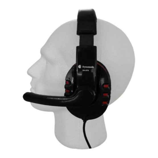 Dynamode DH-878 Over The Head Stereo Headset with Microphone Clear Calls, For Skype, Zoom Gaming, Call Center Office, Ultra-Comfort, Premium Sound, Lightweight Headband- Black Red - Image 4