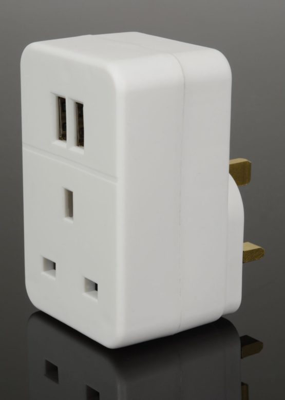 Plug Through UK Mains Adaptor With Dual USB Ports - Image 4
