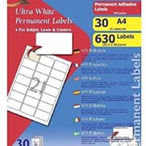APLI Decadry Pack of 630 Multi-Purpose Labels 63.5 x 38.1 MM White