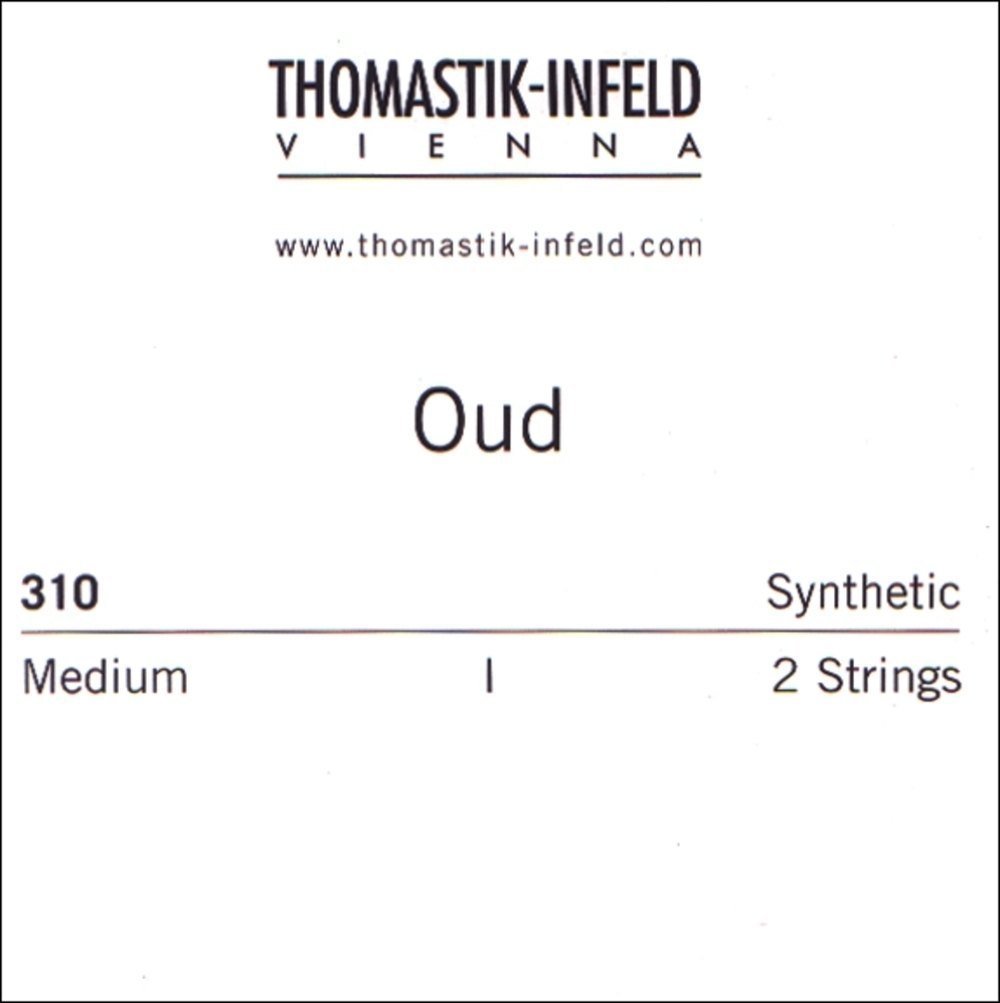 Thomastik Saiten für Arabische Aoud Satz 10-saitig mit D-Saiten umsponnen, Silver
