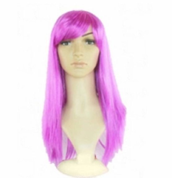 Matissa WOMEN'S LADIES LONG STRAIGHT WIG FANCY DRESS COSPLAY WIGS POP PARTY COSTUME (Purple)