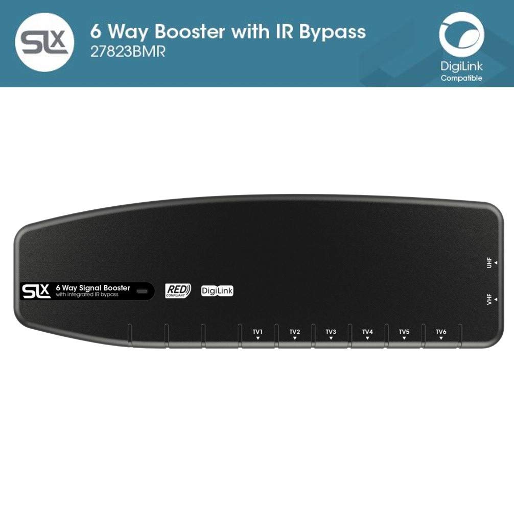 Signal Booster, SLx TV Amplifier 6 Output 27823BMR, Improve Picture Quality and Channel Reception - Image 4