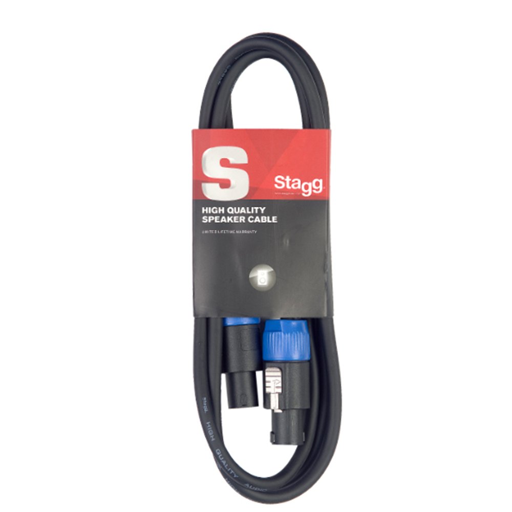 Stagg SSP10SS15 Pro-Series 10m SPK to SPK Speaker Cable - Black - Image 2