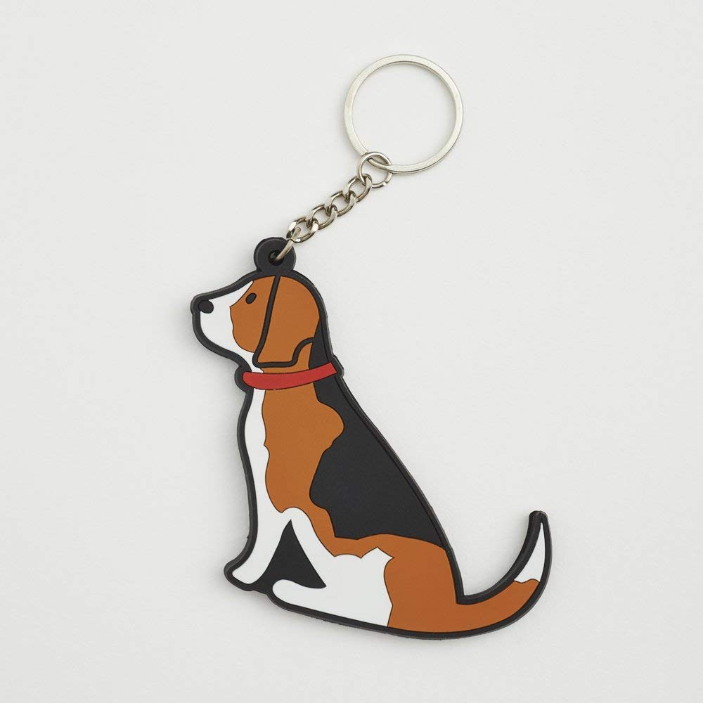 Sweet William Beagle Keyring, Brown, Black, White, Height 7cm, Width 8.5cm - Image 3