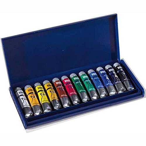 Maimeri 2598440 Industry Painting Colour 24 Crayons Assorted Colours, Multi-colored, 240 ml (Pack of 1)
