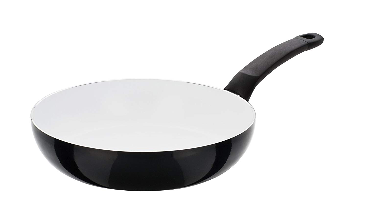 GSW Stahlwaren GmbH Fry Pan, Black/White, 28 x 6.7 cm, 3.2 Litre, 30 x 28 x 6.2 cm