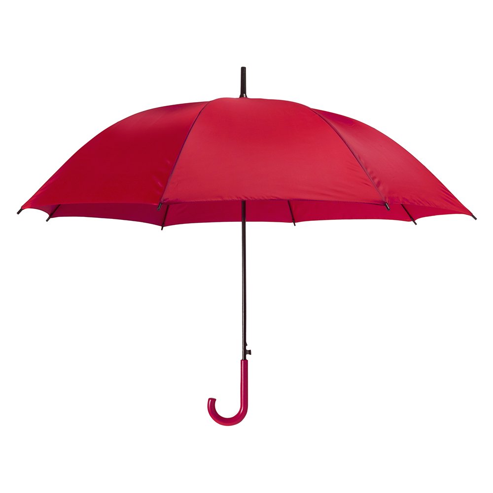 eBuyGB Automatic Opening Plastic Crook Curved Handle Wedding Umbrella Coloured Rainproof for Men Women, Kids, Unisex