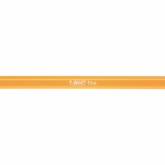 Bic Orange Fine Ballpoint Pens, Fine Point (0.8 mm), Black Ink, Box of 20 - Writing Pens with Long-Lasting Ink, Black - Image 3