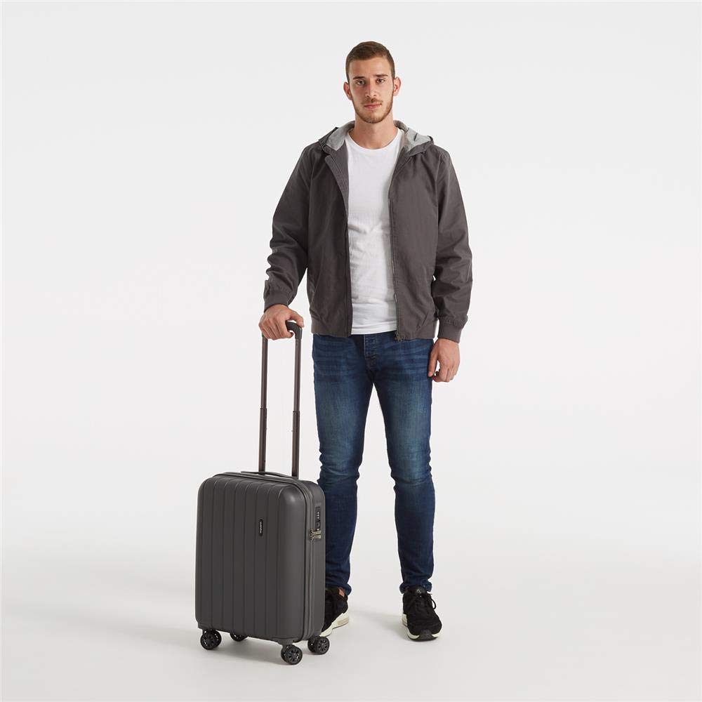 Movom Wood Grey Luggage Set 55/65 cm Rigid ABS TSA Lock 111 Litre 4
