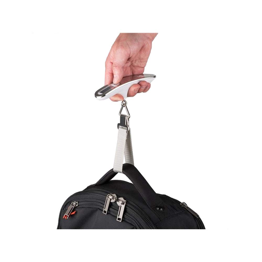 goobay Pèse bagage électronique de voyage 50kg max (Argent), silver, 17.7 x 22 x 4.2 cm - Image 3