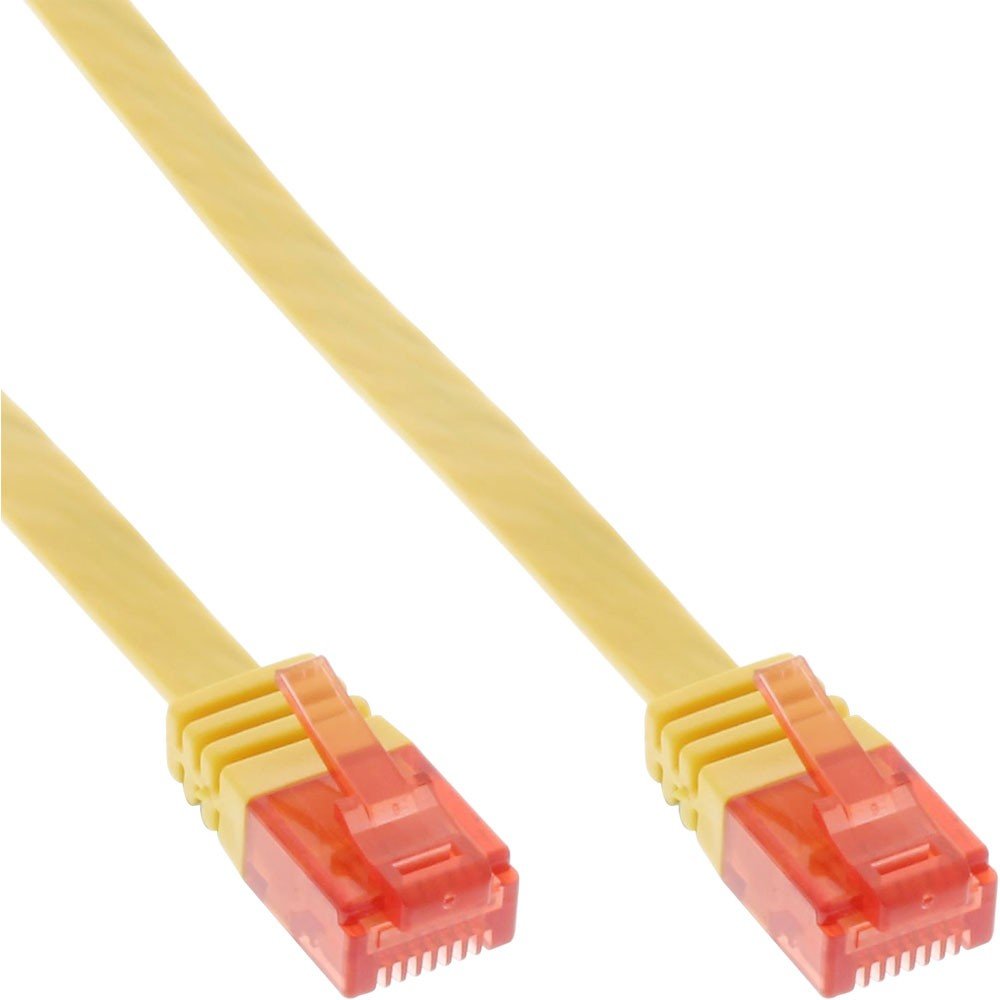 InLine Patch Cable Flat UTP Cat. 6 10 m Yellow