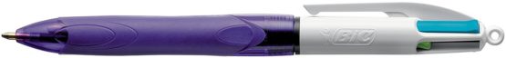 BIC 4 Colours Grip Retractable Ball Pens - Box of 12- Medium Point (1.0 mm) - Extra-Comfort Grip - Fashion Ink Colours - Image 2