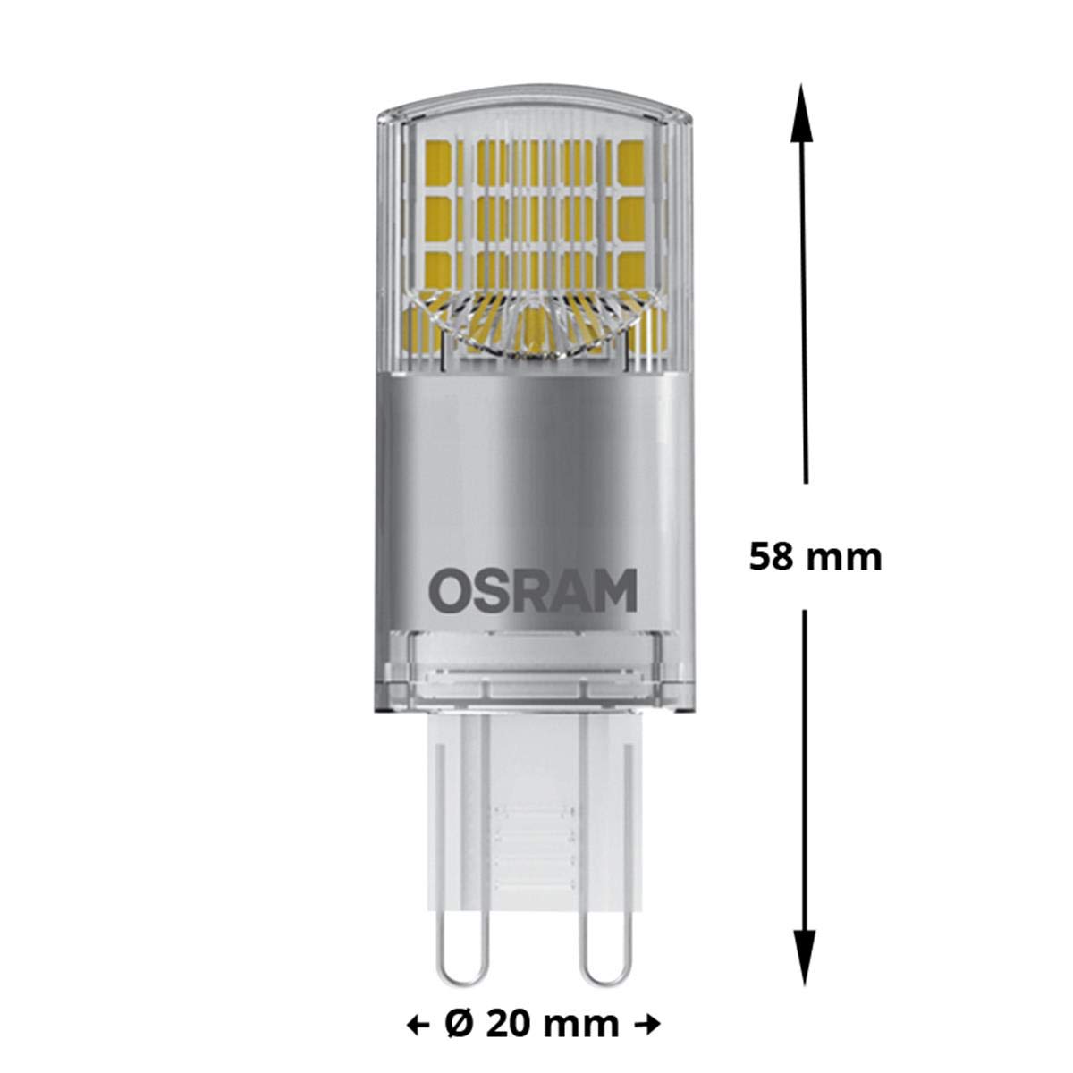 Osram Star Special Pin LED Beam Angle Lamp, Plastic, Cool White, G9, 3.8 W - Image 2