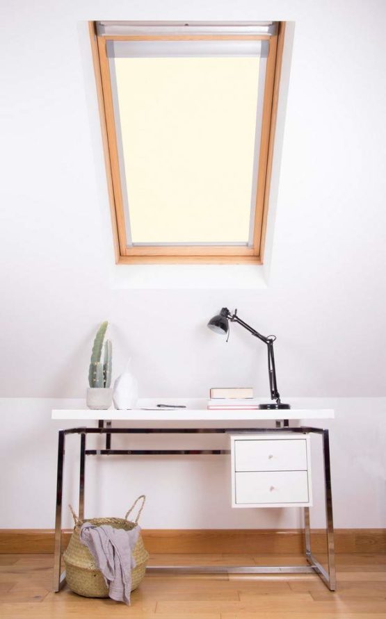 Bloc Skylight Blind for Velux Roof Windows Blockout, Cream, 102 - Image 2