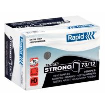 Rapid 24890800 73/12 Super Strong Staples, Hard Galvanised Wire, 10 mm Leg Length 40 Sheets, Pack of 5000 - stainless steel