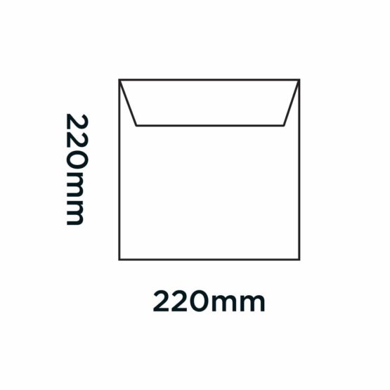 Blake Purely Everyday 220 x 220 mm 120 gsm Square Peel & Seal Envelopes (0220PS) Ultra White Wove - Pack of 250 - Image 2