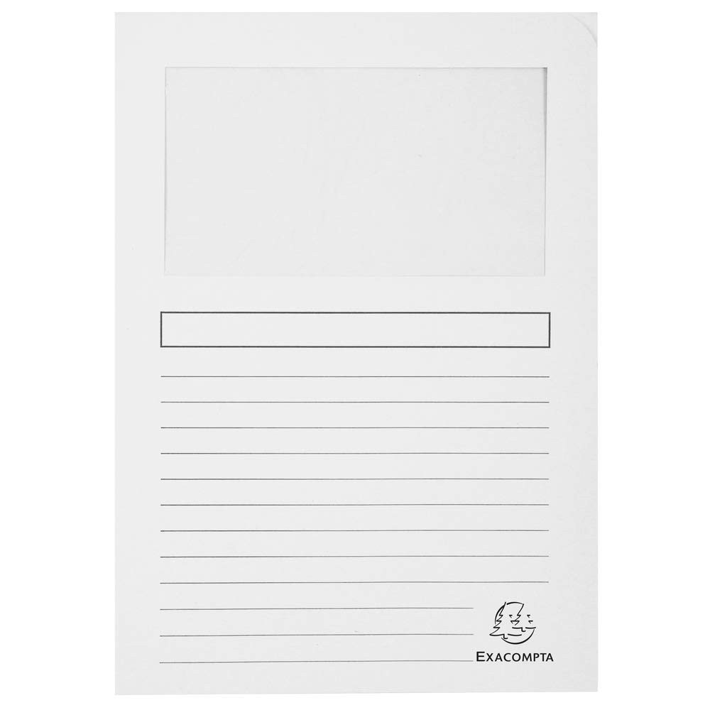 Exacompta, Ref 50110E, Forever Collection, Window Folders, 220 x 310mm in Size, Suitable for A4 Documents