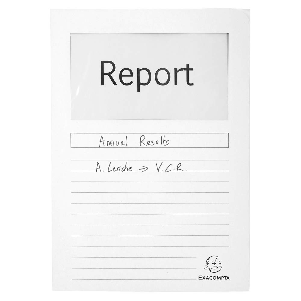 Exacompta, Ref 50110E, Forever Collection, Window Folders, 220 x 310mm in Size, Suitable for A4 Documents - Image 3