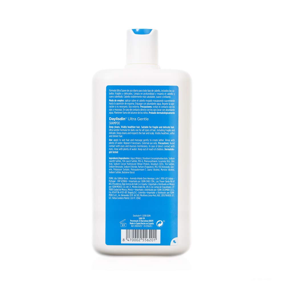 ISDIN Daylisdin Ultra Gentle Shampoo (400ml), White, 454 g (Pack of 1) - Image 2