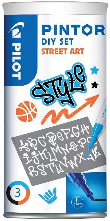 Pilot Pintor Creative Kit Stencils Assorted Colours Fine Point - Image 2