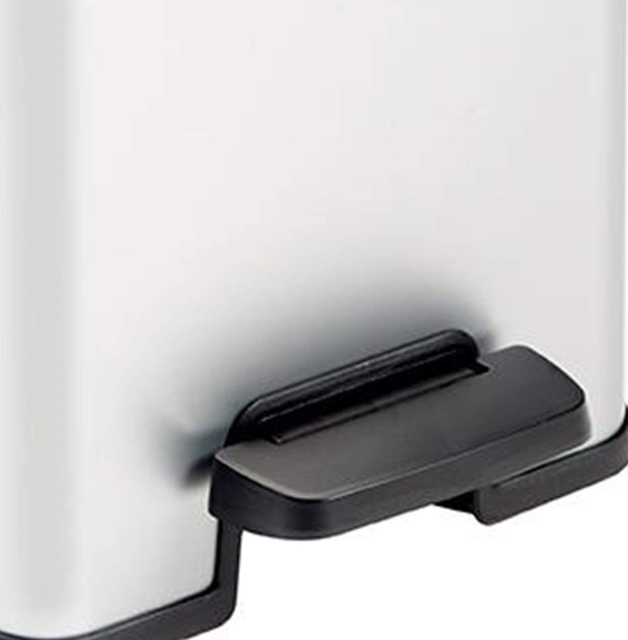 CURVER Metal Effect Pedal Touch Slim Deco Bin, Silver, 40 Litre, 39.3 x 25 x 60.7 cm - Image 2