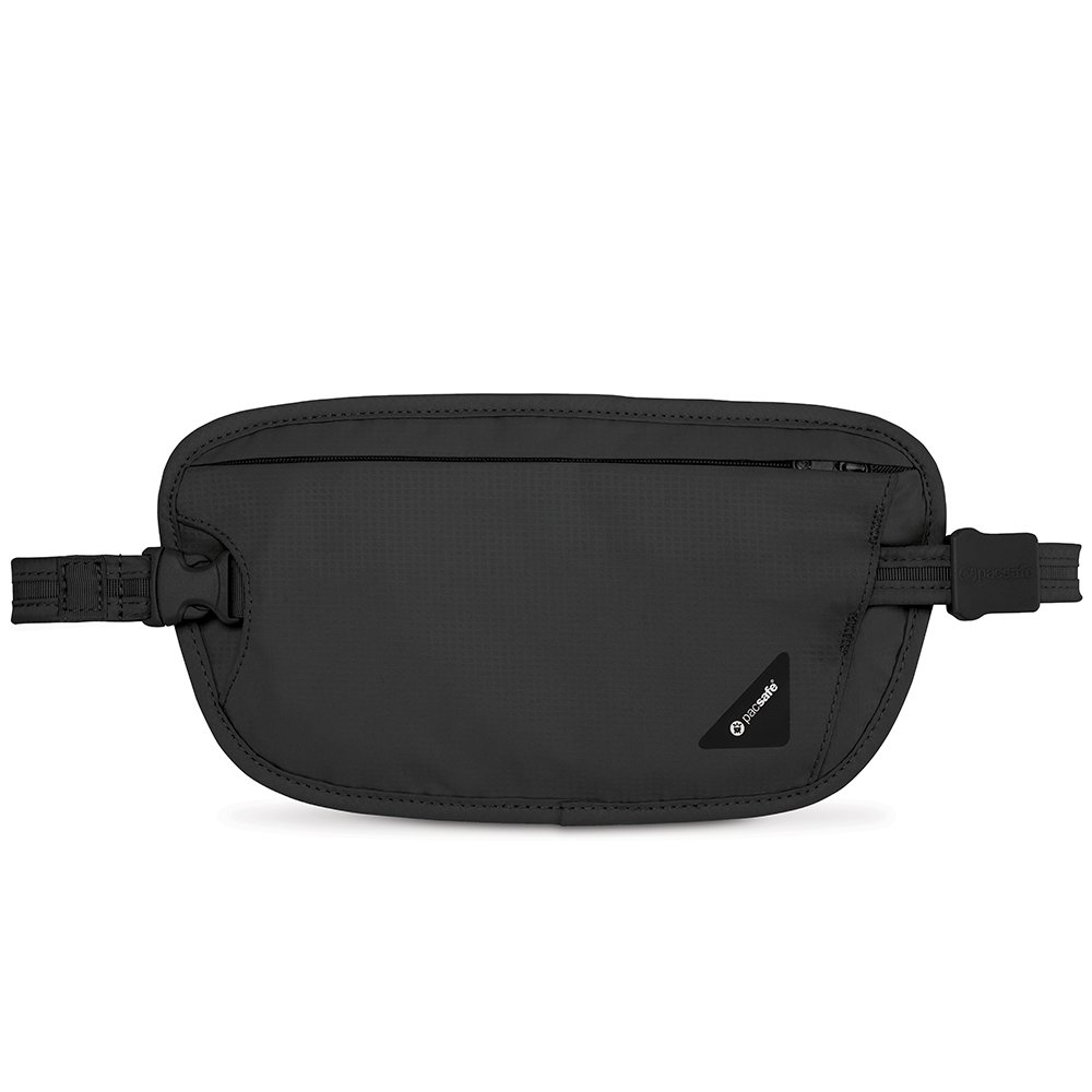 Pacsafe Coversafe X100 Waist Wallet Canvas & Beach Tote Bag, 27 cm, Black