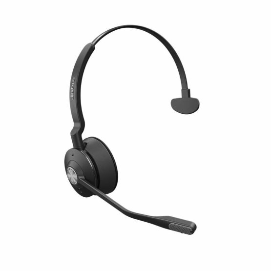 Jabra Engage 65 On-Ear DECT Mono Headset - Skype For Business Certified Wireless Headphones with Advanced Noise Cancellation for Deskphones and Softphones – Black – UK Version - Image 2