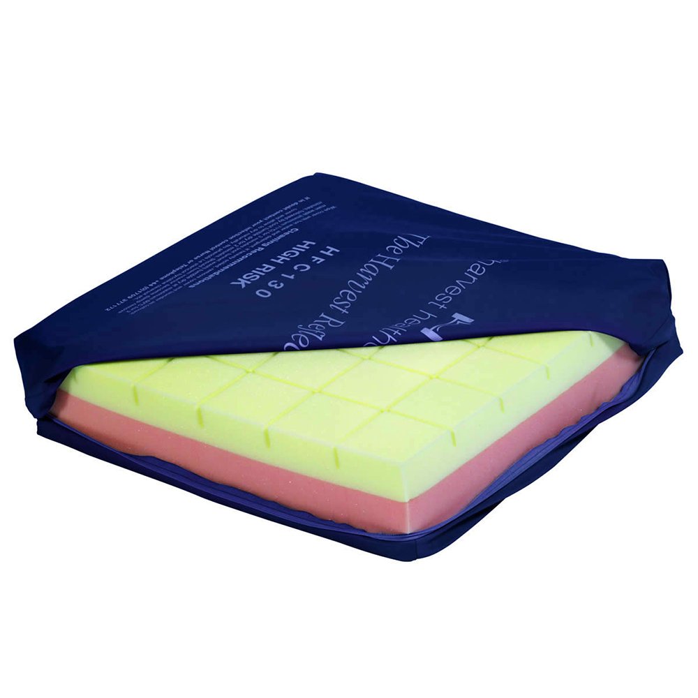 NRS Healthcare Reflect Castellated Memory Foam Cushion - Pressure Care, Blue