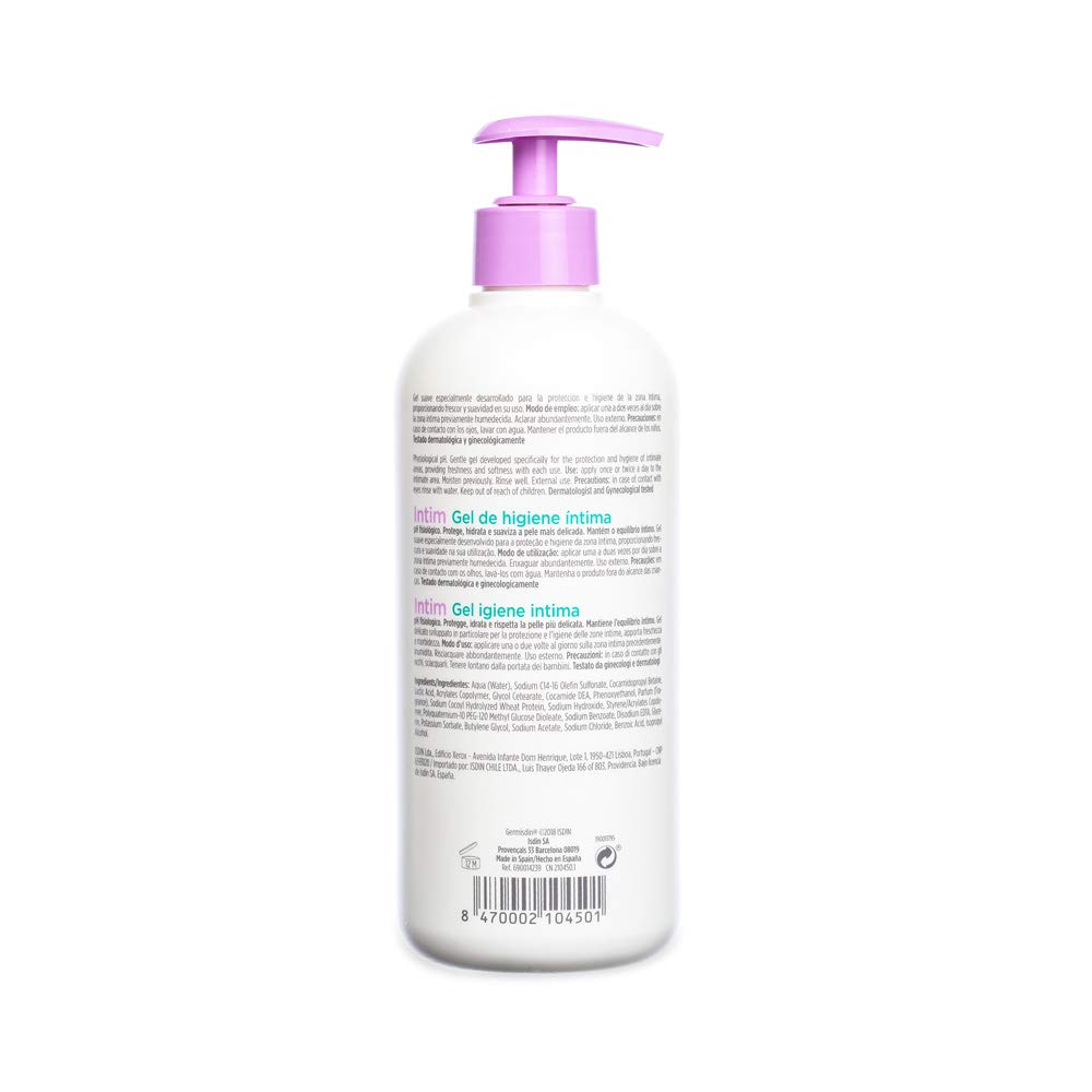 ISDIN Germisdin Intim Intimate Hygiene Gel (500ml), White, 567 g (Pack of 1) - Image 2