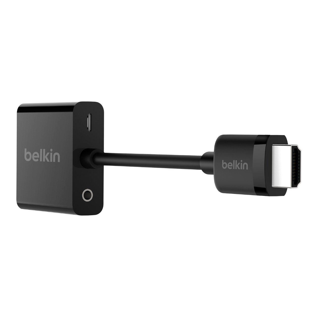 Belkin HDMI Male to VGA Female Adapter with Micro-USB Power and 3.5 mm Audio Support (1080p Full HD, Apple TV compatible) - Black - Image 4