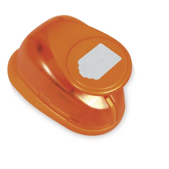 Rayher Paper Craft Punch with Tag Design, Lever Punch for Card Making and Scrapbooking, 5.7x3.8cm, 2.5", 69095000 - Image 3