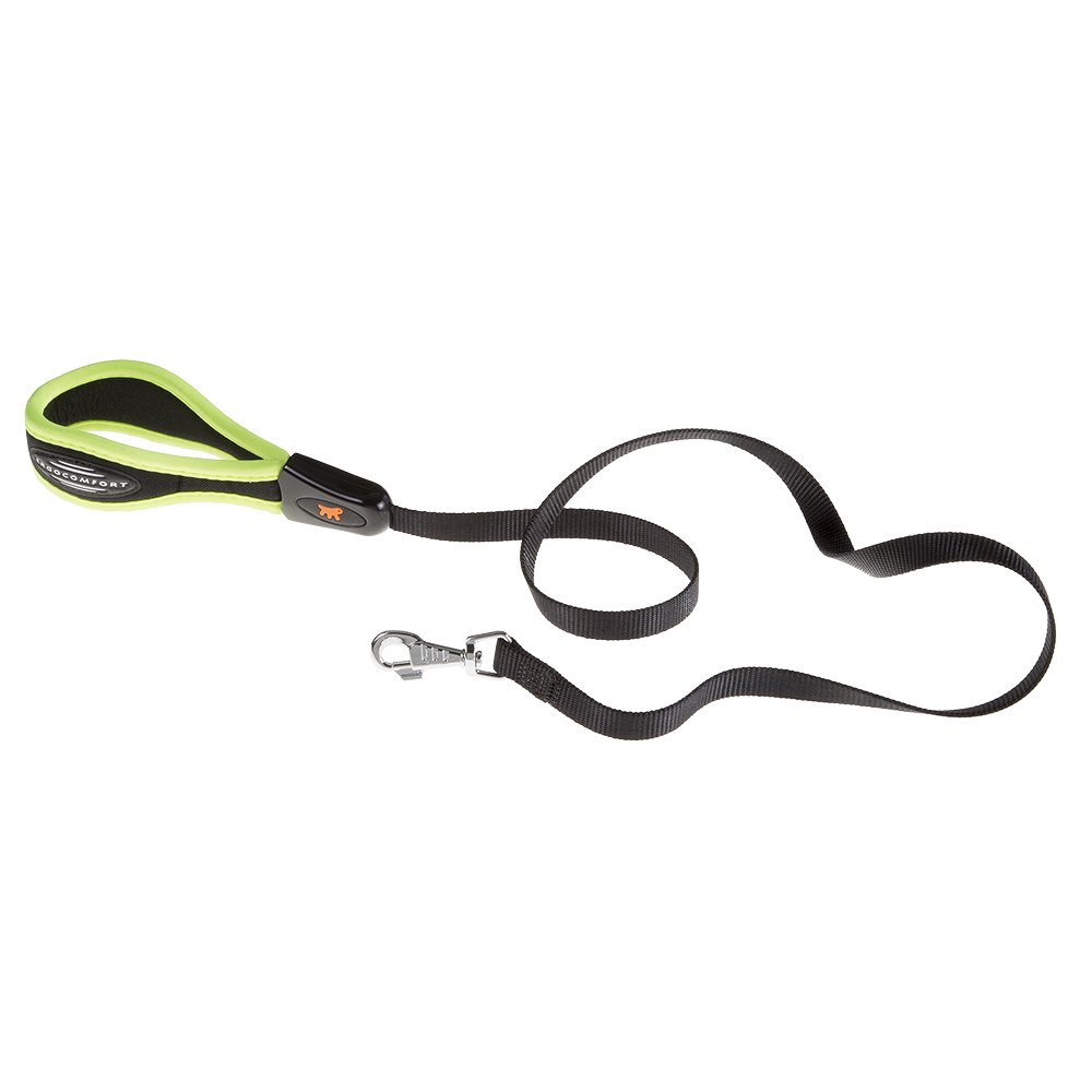 Ferplast ERGOFLUO G Ergonomic Dog Lead, Secure Grip with Soft Padding, Anti-Abrasion, Extra-Resistant Finished Seams