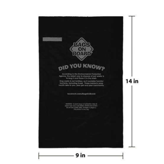 Bags on Board Dog Poop Pick-Up Dispenser and Refill Bags, Chevron - Image 3