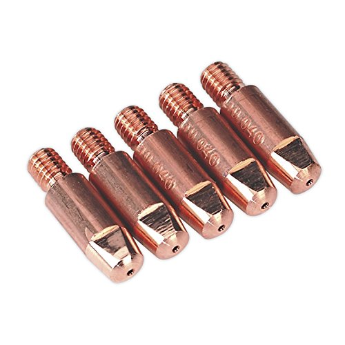 Sealey Mig922 Contact Tip 1.2Mm Aluminium Tb25/36 Pack of 5, Brown
