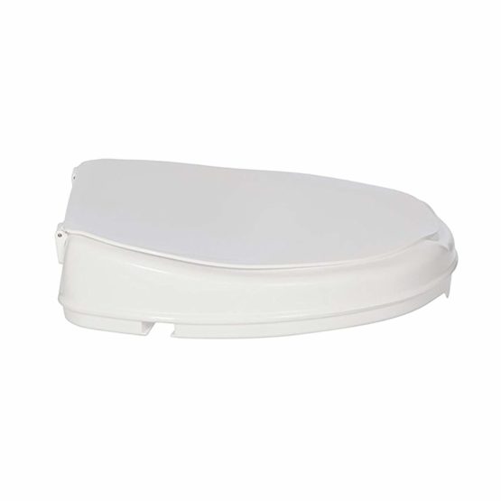 Homecraft Savanah Raised Toilet Seat with Lid, Elevated Lock Seat Support for Elderly, Handicapped and Disabled Users, White Colour - Image 3