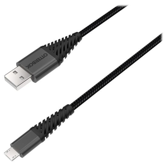 OtterBox 78-51152 3 m Connected+ Rugged, Premium, Quick Charge 2.4 A USB to Micro USB Cable - Black