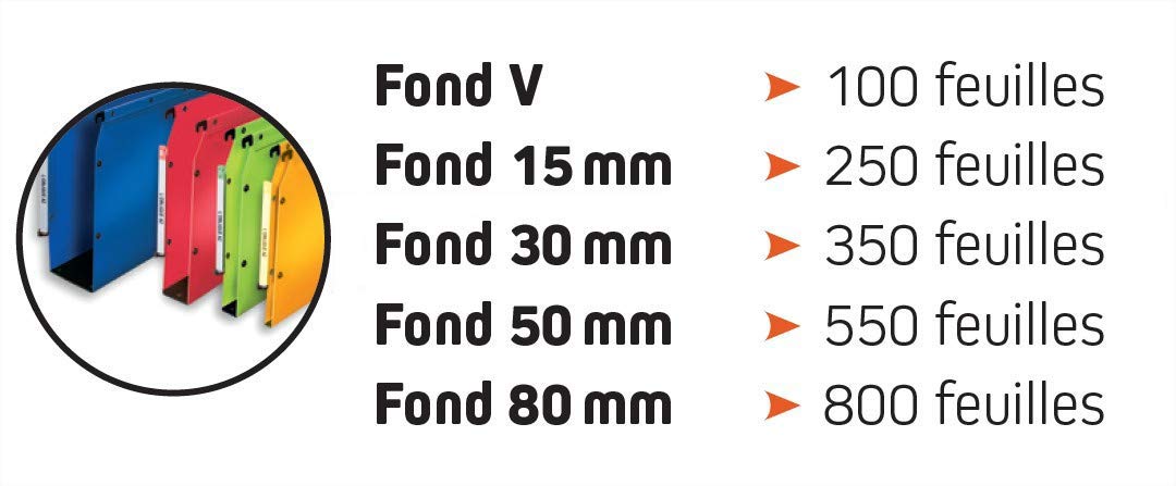 L 'Oblique AZ Fun Suspension Files A4 30 mm Base red - Image 4