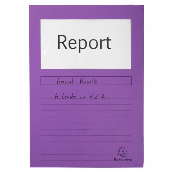 Exacompta - Ref. 50101E - Forever Window Folders, 120 gsm, A4 - Lilac, Pack of 100 - Image 3