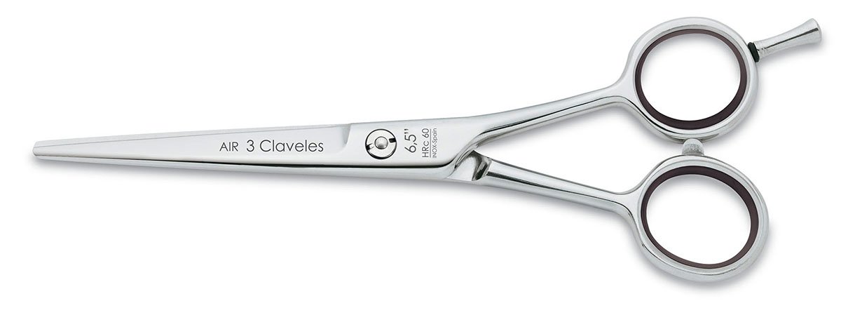 3 Claveles Air Hairdressing Scissors 6.5 Inches, Cranberry, 6.5"