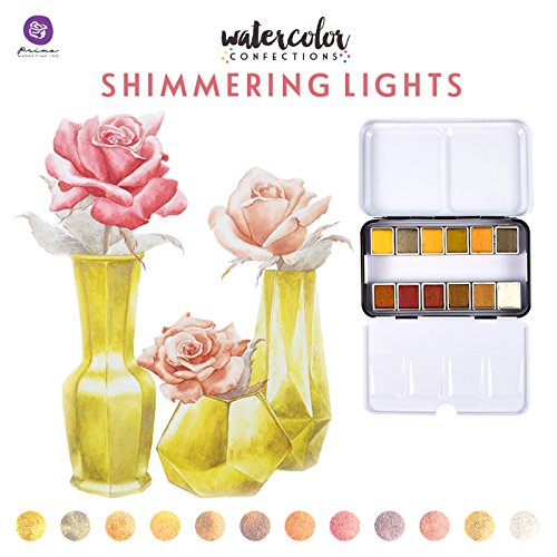 Prima Marketing 590260 Watercolour Confections Pans, Multi-Colour, 12 Count (Pack of 1) - Image 4