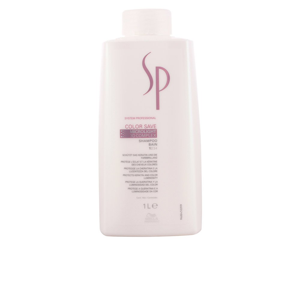 Wella SP System Professional Colour Save Shampoo, 1000 ml, pack of 1, White, 1 l (Pack of 1)