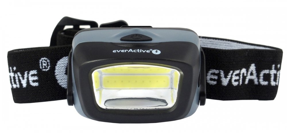 everActive HL-150 COB LED Head Torch 3 W Powerful 150 Lumen Beam Wide and Uniform, Grey/Black - Image 2