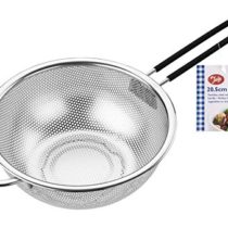 Tala Stainless Steel Strainer with Soft grip Handle, 20.5cm in Diameter