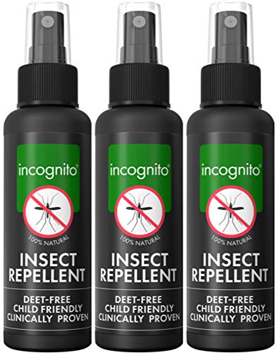 incognito Insect Repellent Spray 3 x 100ml – Natural, DEET free formula ...