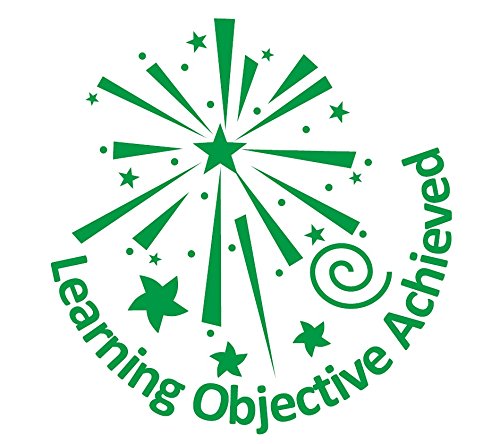 Trodat Printy 4933 Teacher Stamp "Learning Objective Achieved" Version 1 - Self Inking, Green Ink, Small - Image 2