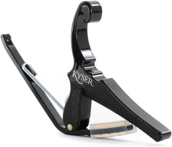 Kyser Quick-Change Capo for electric guitars, Black, KGEB