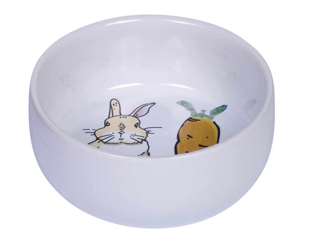 Nobby 73753 Ceramic Bowl Carrot Plus - White, 1 Stück (1er Pack)
