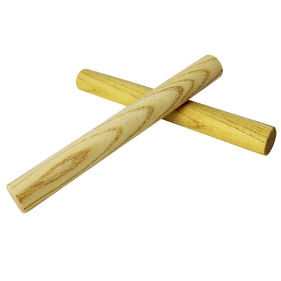 A-Star AP4101 Maple Wooden Claves, 20 cm - Pair - Handheld Rhythm Sticks, Educational Percussion Instrument, Natural - Image 2