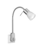 Trio Leuchten LED Plug Spotlight Metal E14 5 W Matt Nickel 22 x 4.7 x 40 cm